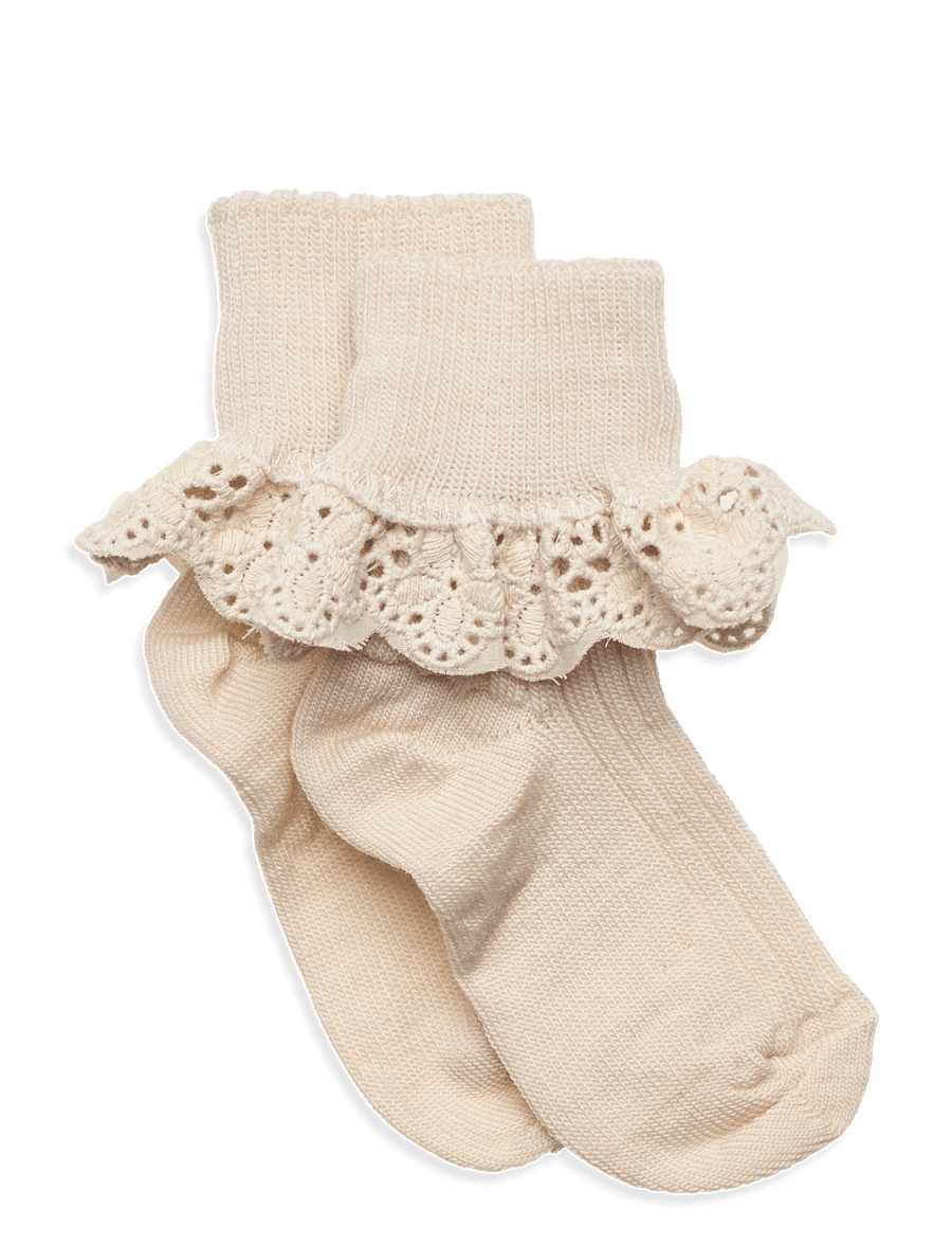 mp Denmark - Lea socks - lace - socks - ecru - 0