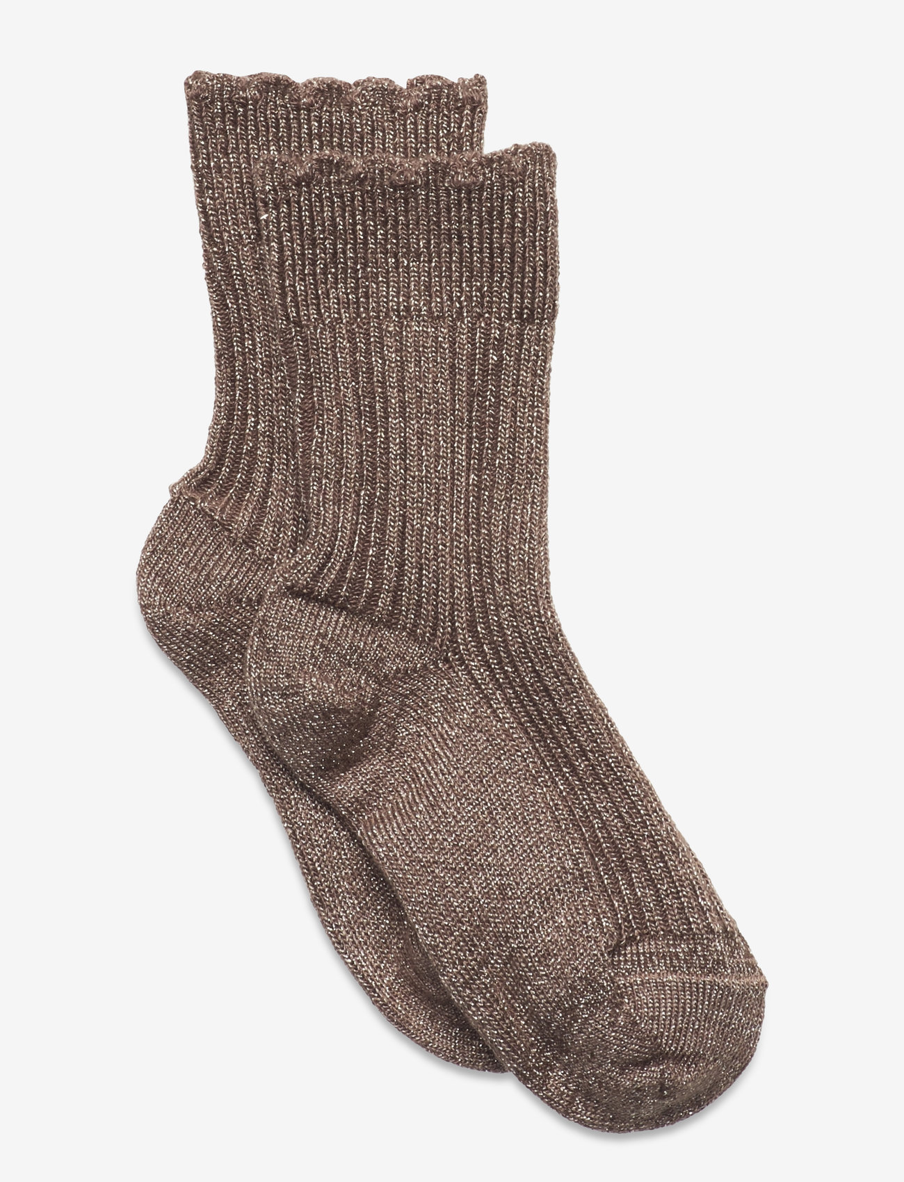 mp Denmark - Celosia glitter socks - herbstliche kleidung - brown sienna - 0