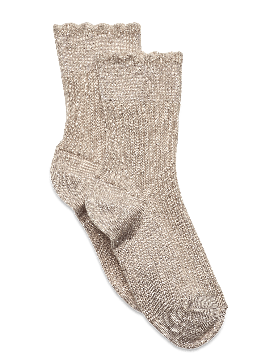 mp Denmark - Celosia glitter socks - sokid - ecru - 0