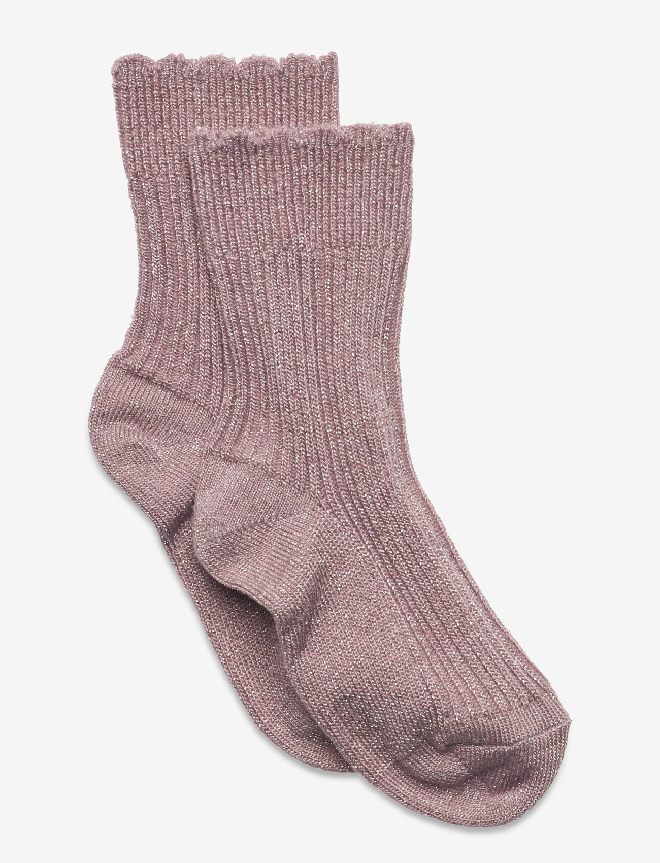 mp Denmark - Celosia glitter socks - efterårstøj - mauve shadows - 0