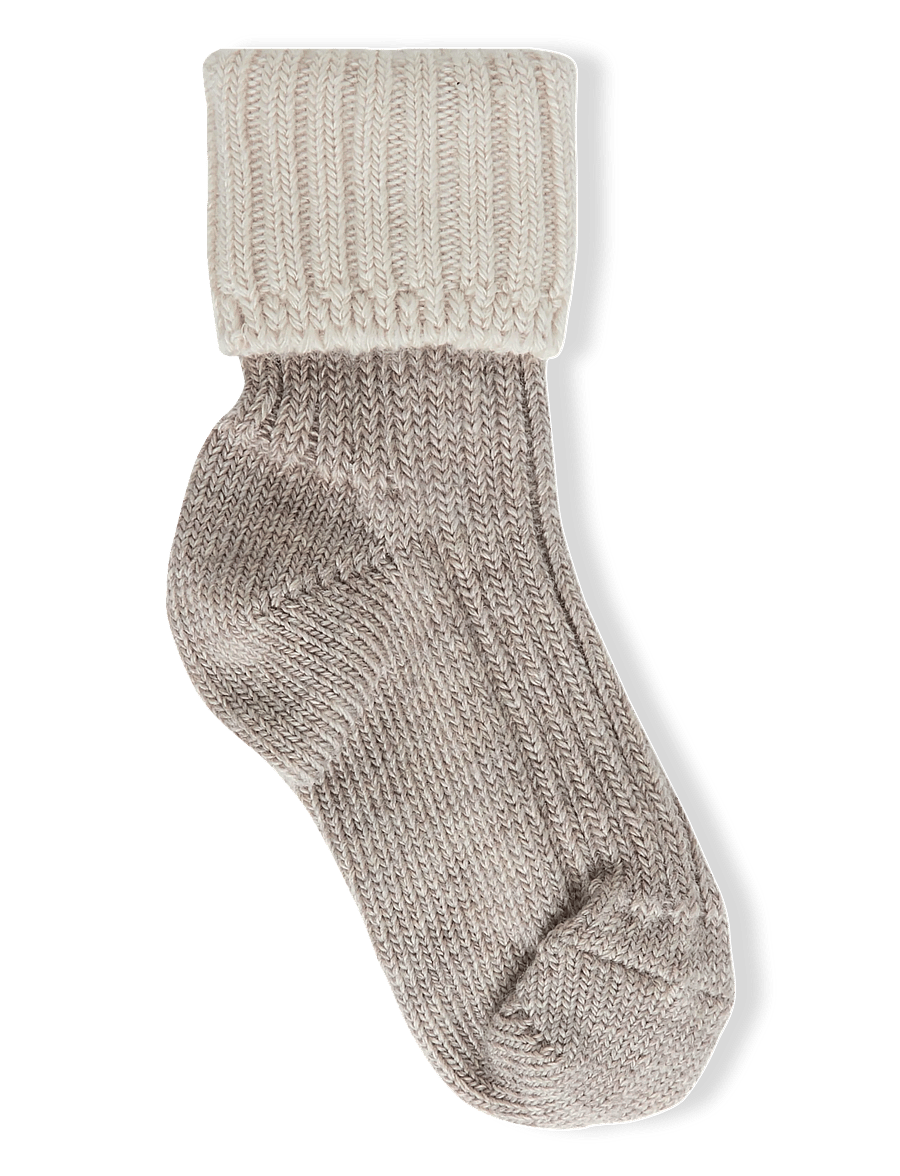 mp Denmark - Aries socks - baby-socken - light brown melange - 1