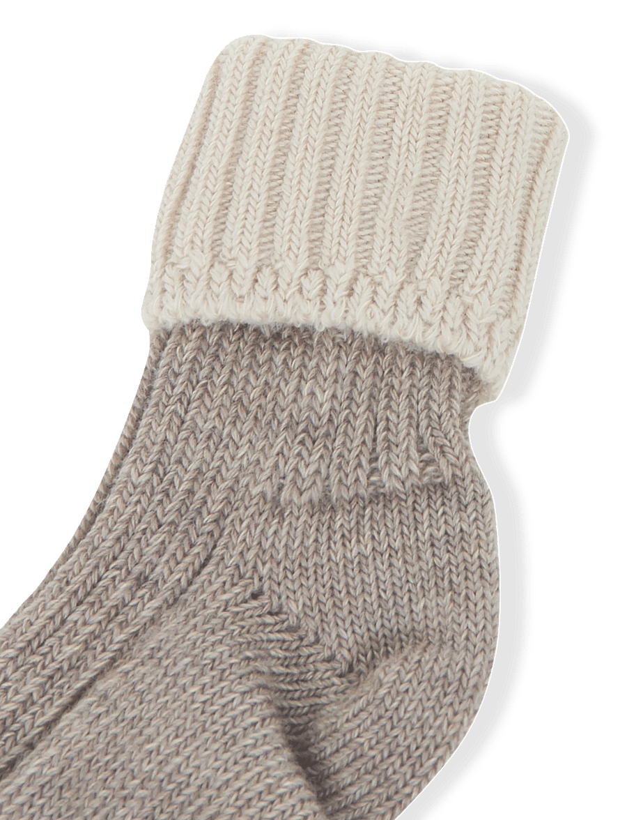 mp Denmark - Aries socks - baby-socken - light brown melange - 2
