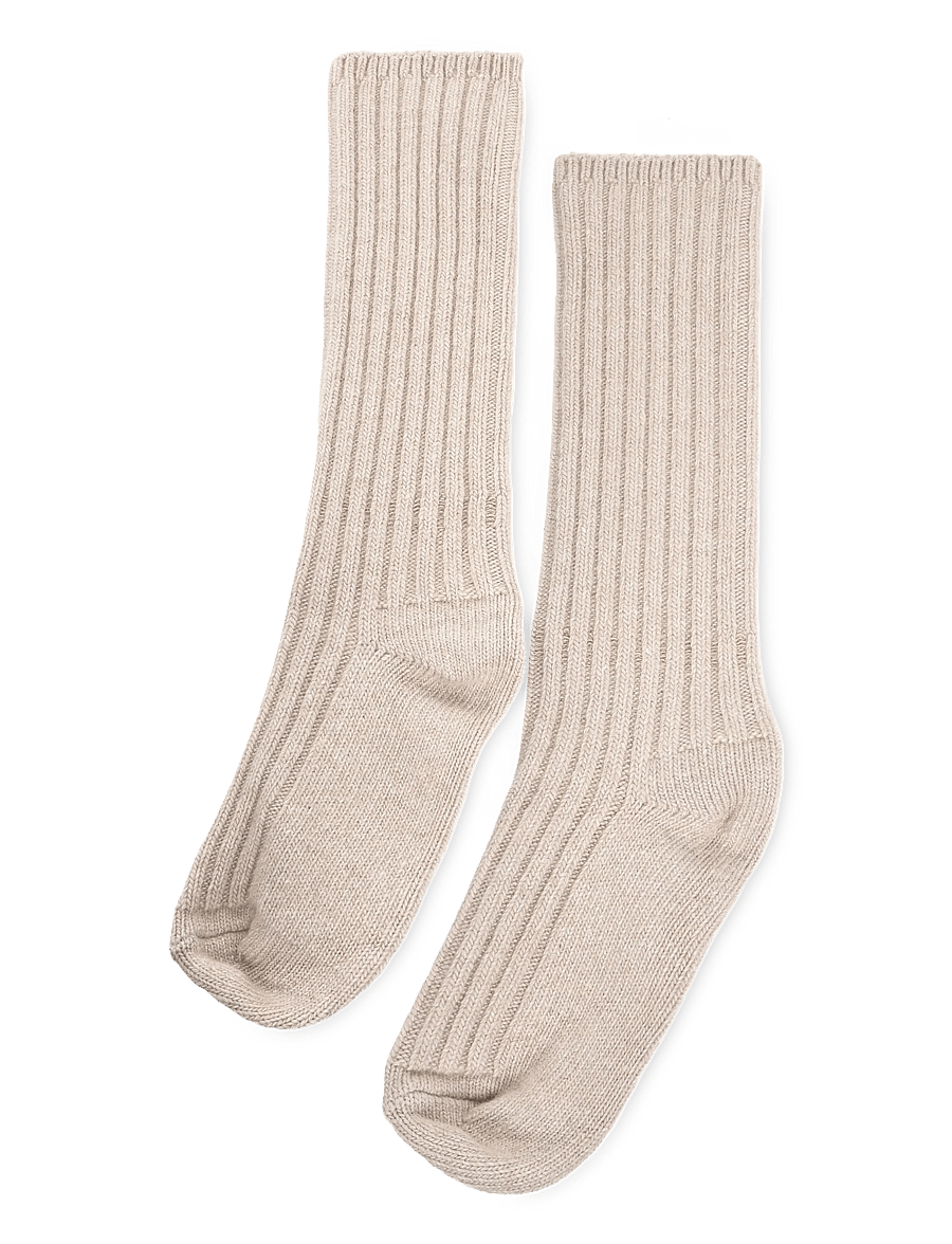 mp Denmark - Bellie long socks - sokid - beige melange - 1