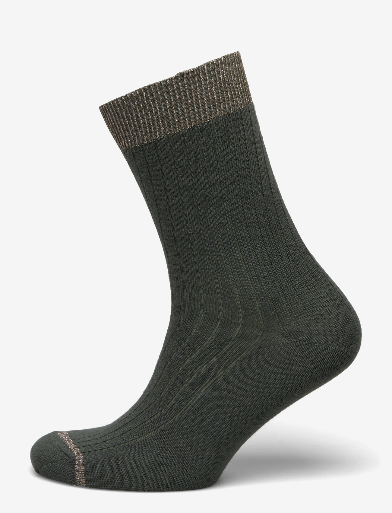 mp Denmark - Erina wool rib socks - dusty ivy - 0