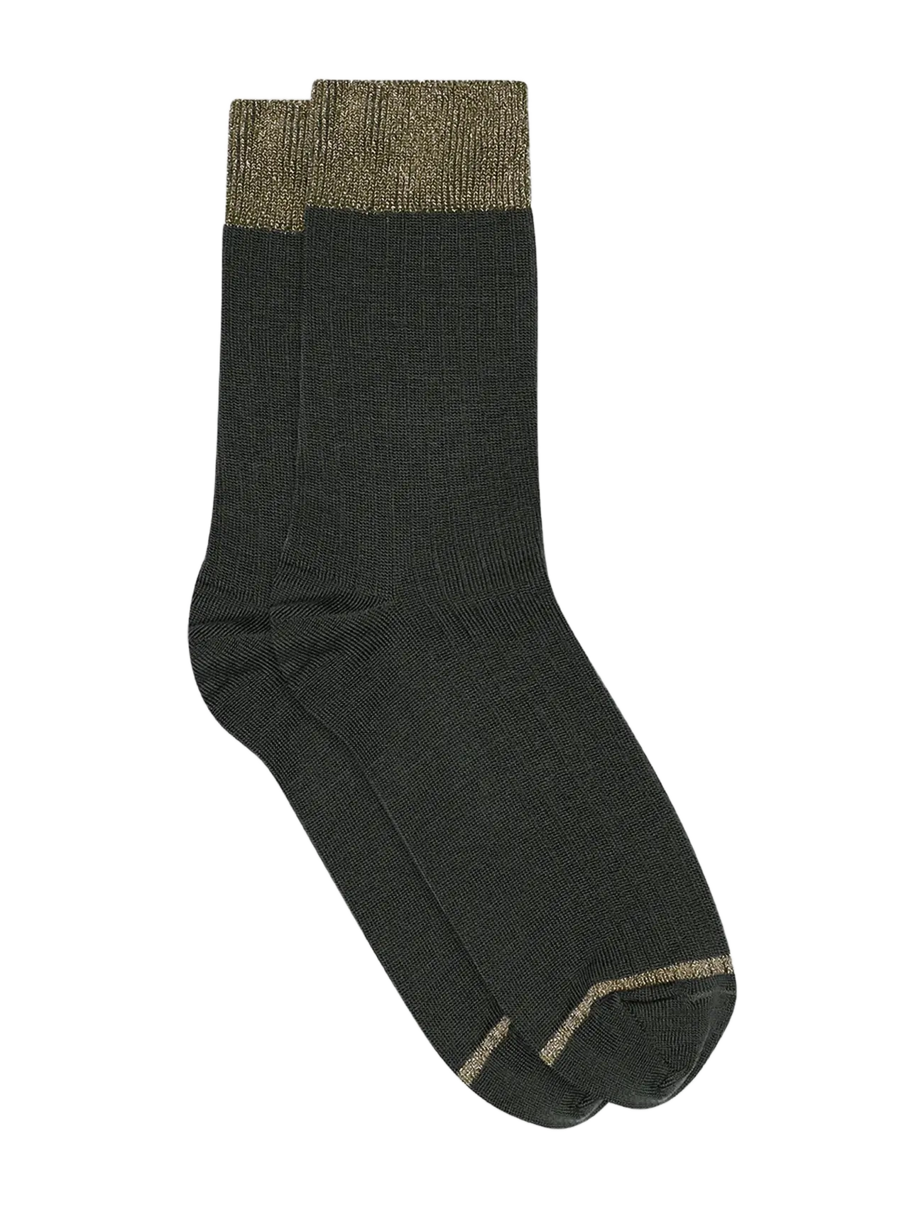 mp Denmark Erina Wool Rib Socks, Damen, Woll Rippensocken, Grün, Gr.40/42