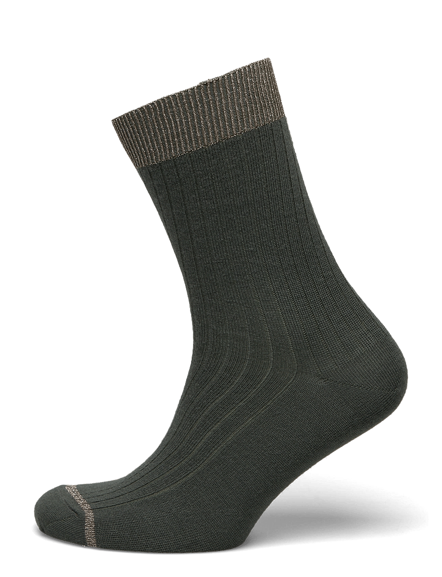 mp Denmark - Erina wool rib socks - normale socken - dusty ivy - 0