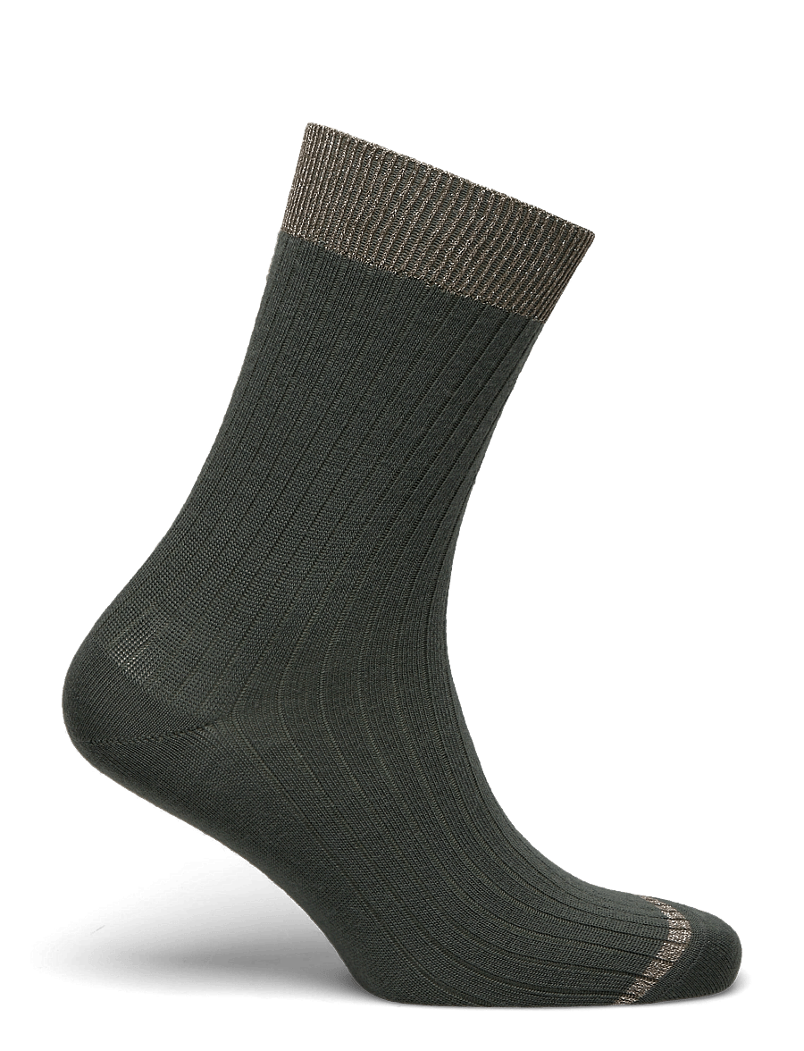 mp Denmark - Erina wool rib socks - normale socken - dusty ivy - 1