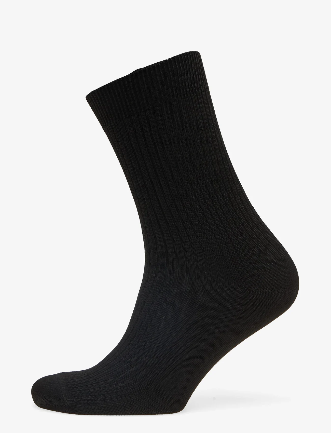 mp Denmark - Vicky viscose rib socks - zemākās cenas - black - 0