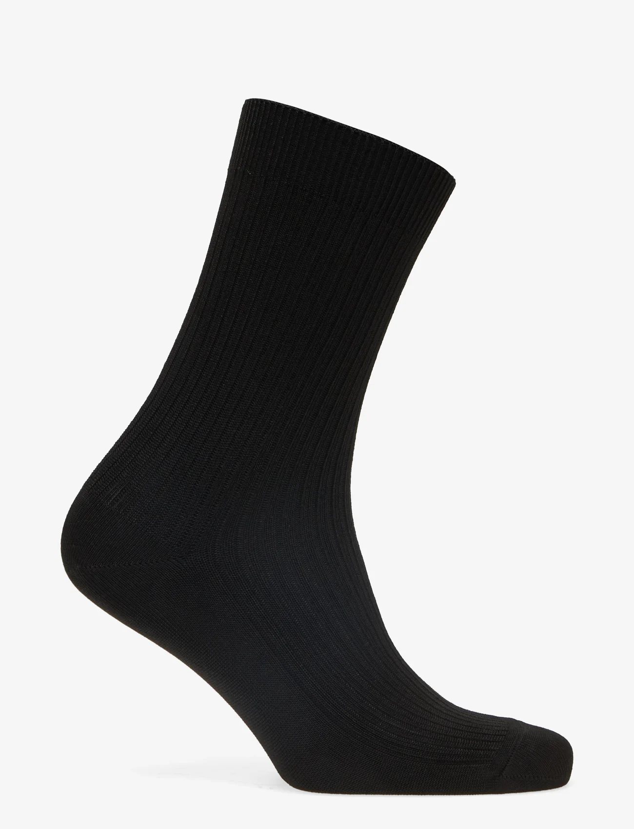 mp Denmark - Vicky viscose rib socks - laagste prijzen - black - 1