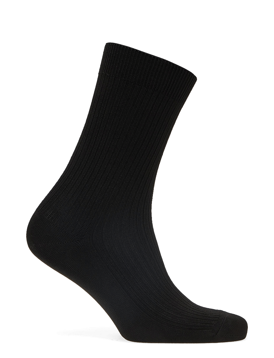 mp Denmark - Vicky viscose rib socks - klassikalised sokid - black - 1