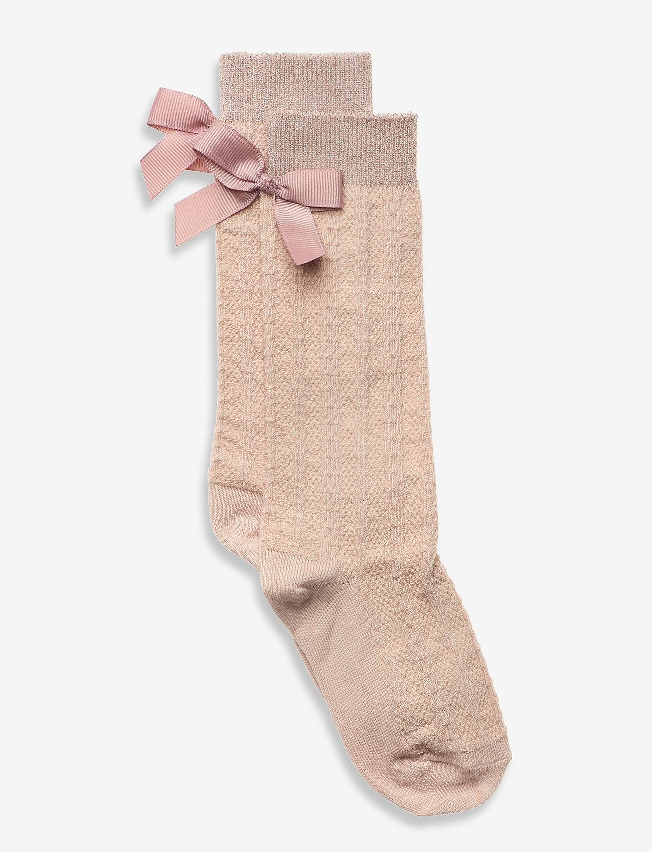 Sofia knee socks with bow - ROSE