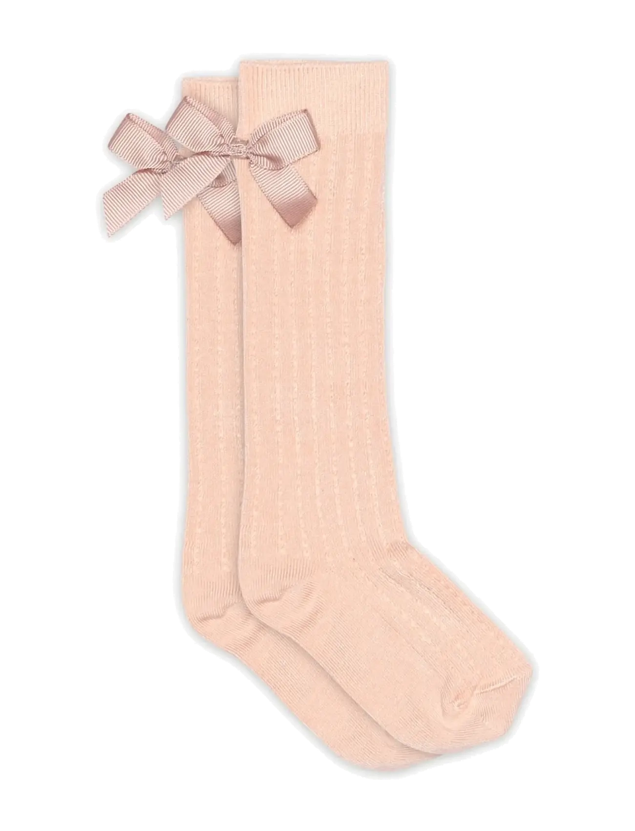 mp Denmark Liva knee socks - bow - Strumpor & Tights - ROSE DUST / pink/rose