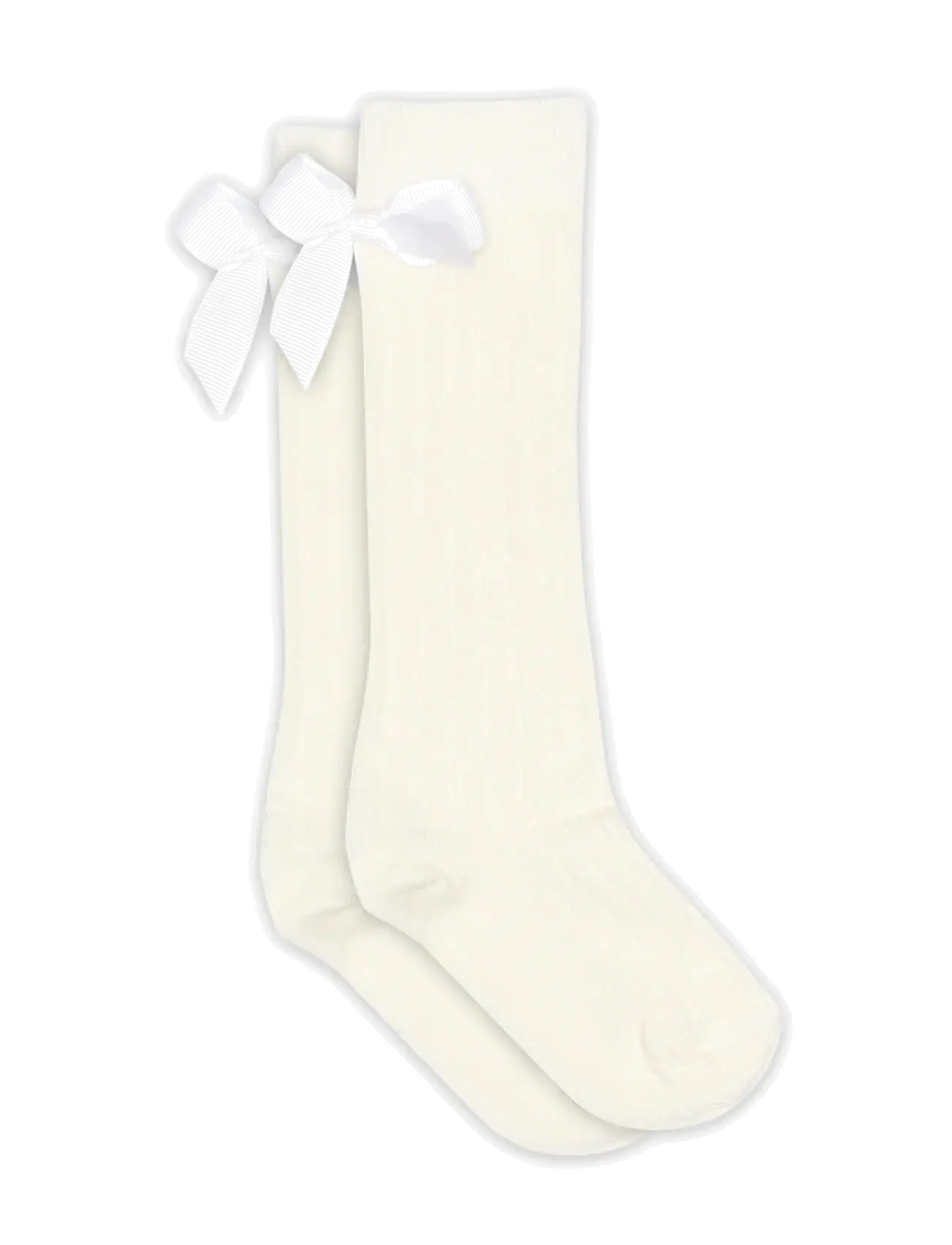 mp Denmark Liva knee socks - bow - mp Kids - SNOW WHITE / white