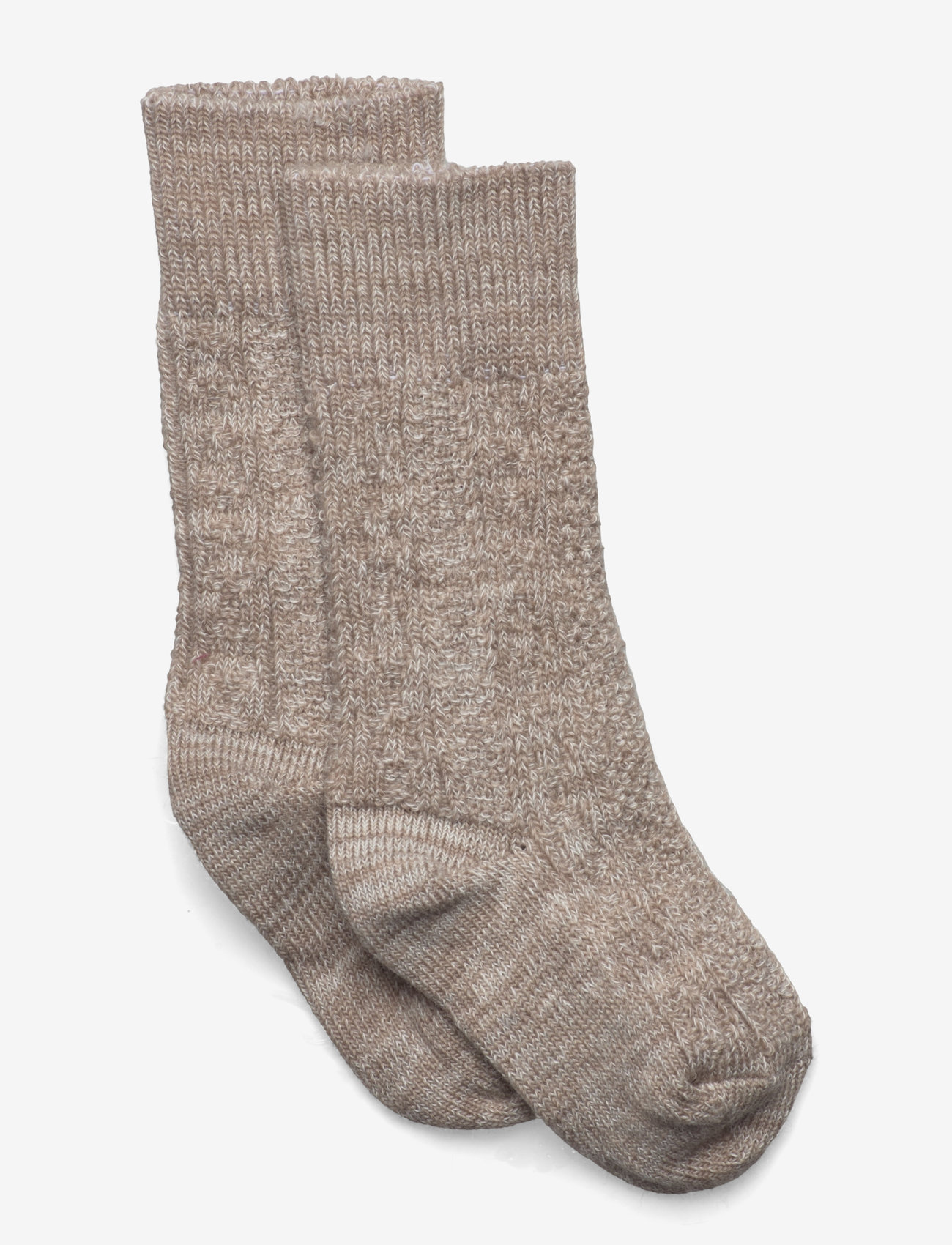mp Denmark - Wally knee socks - strømper - light brown melange - 0