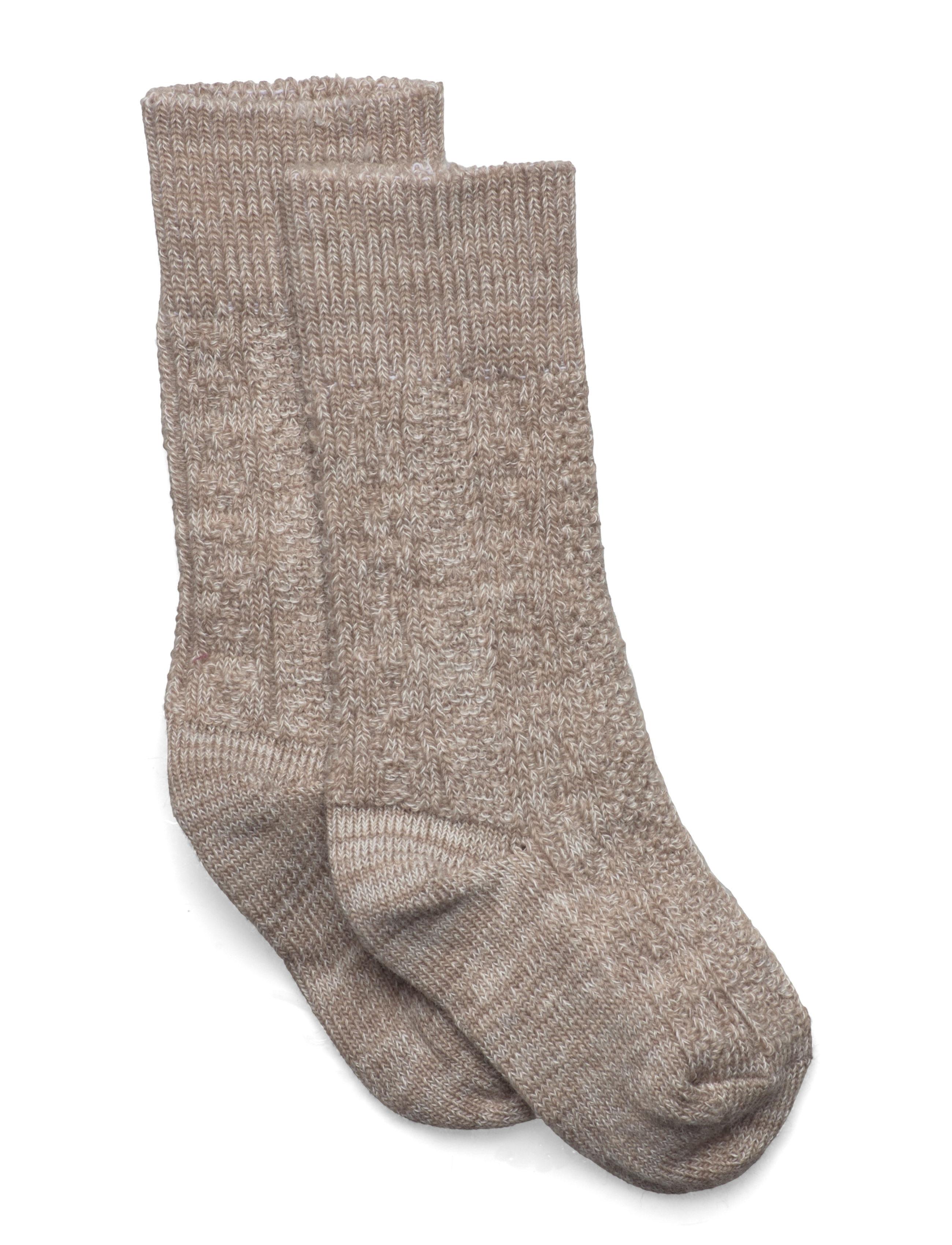 mp Denmark Wally knee socks - Winter Collection - LIGHT BROWN MELANGE / beige