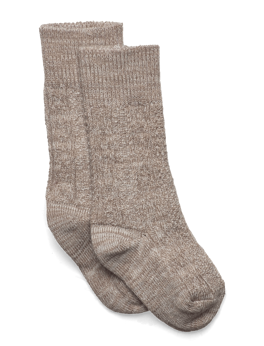 mp Denmark - Wally knee socks - strümpfe - light brown melange - 0
