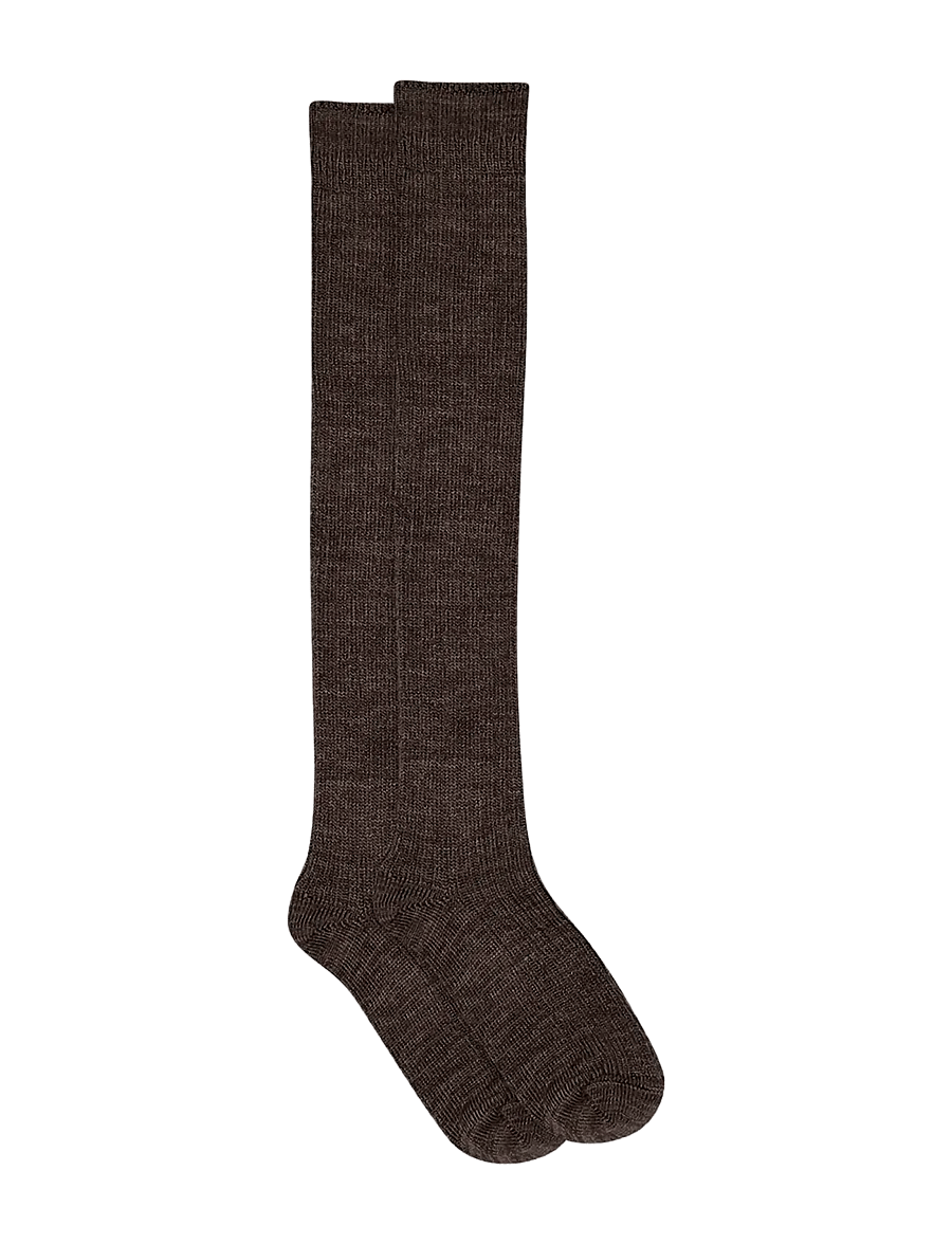 mp Denmark - Megan knee socks - strümpfe - brown melange - 0