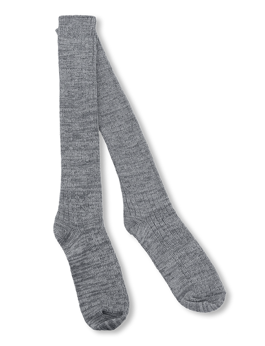 mp Denmark - Megan knee socks - strumpor - grey melange - 0