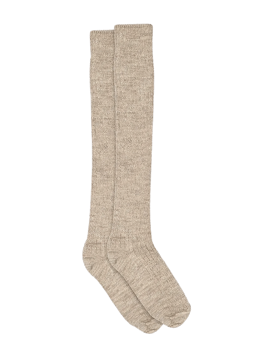mp Denmark - Megan knee socks - strømper - light brown melange - 0