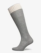 Sara knee socks - GREY MELANGE