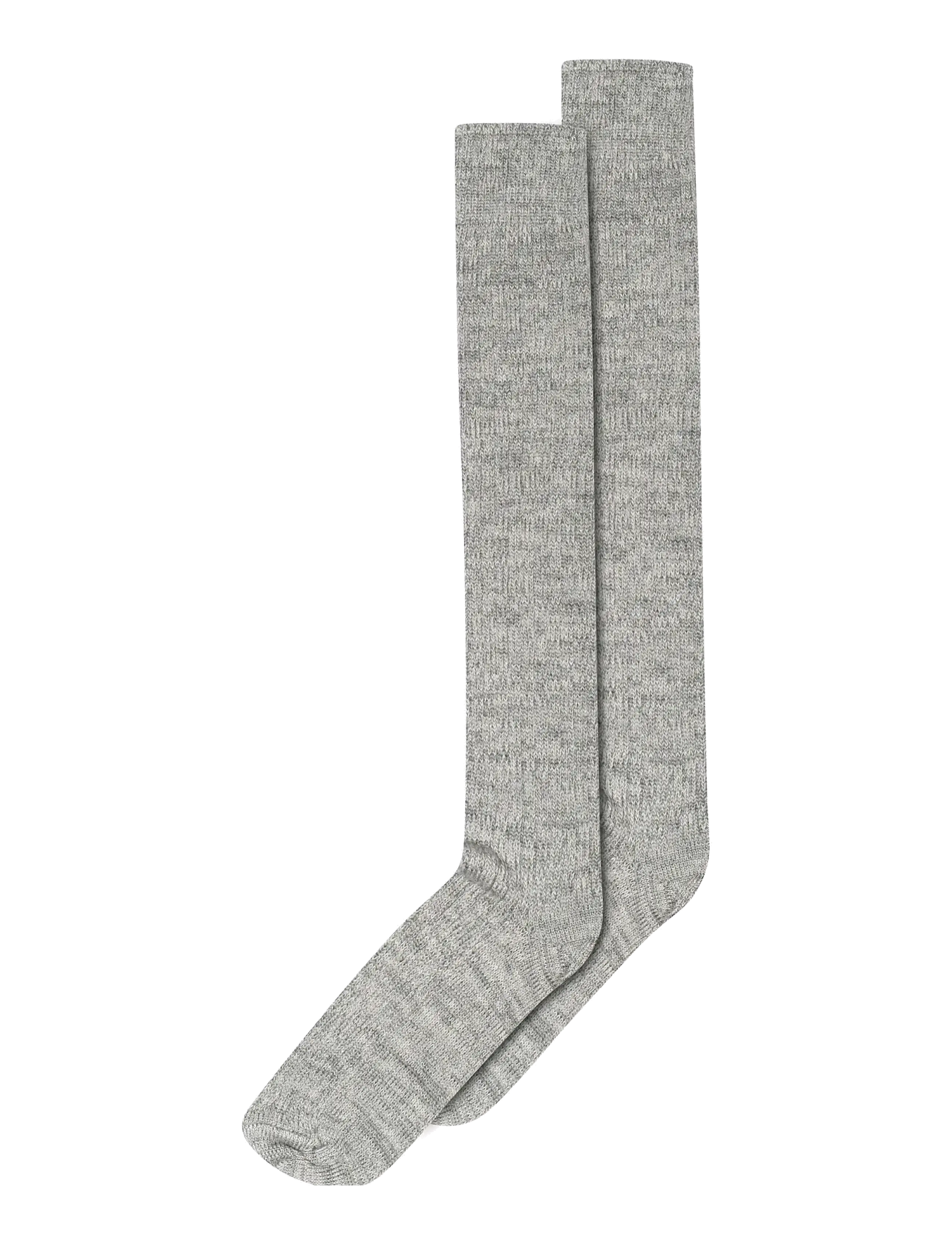mp Denmark Megan knee socks - Sokid - GREY MELANGE / pink/rose