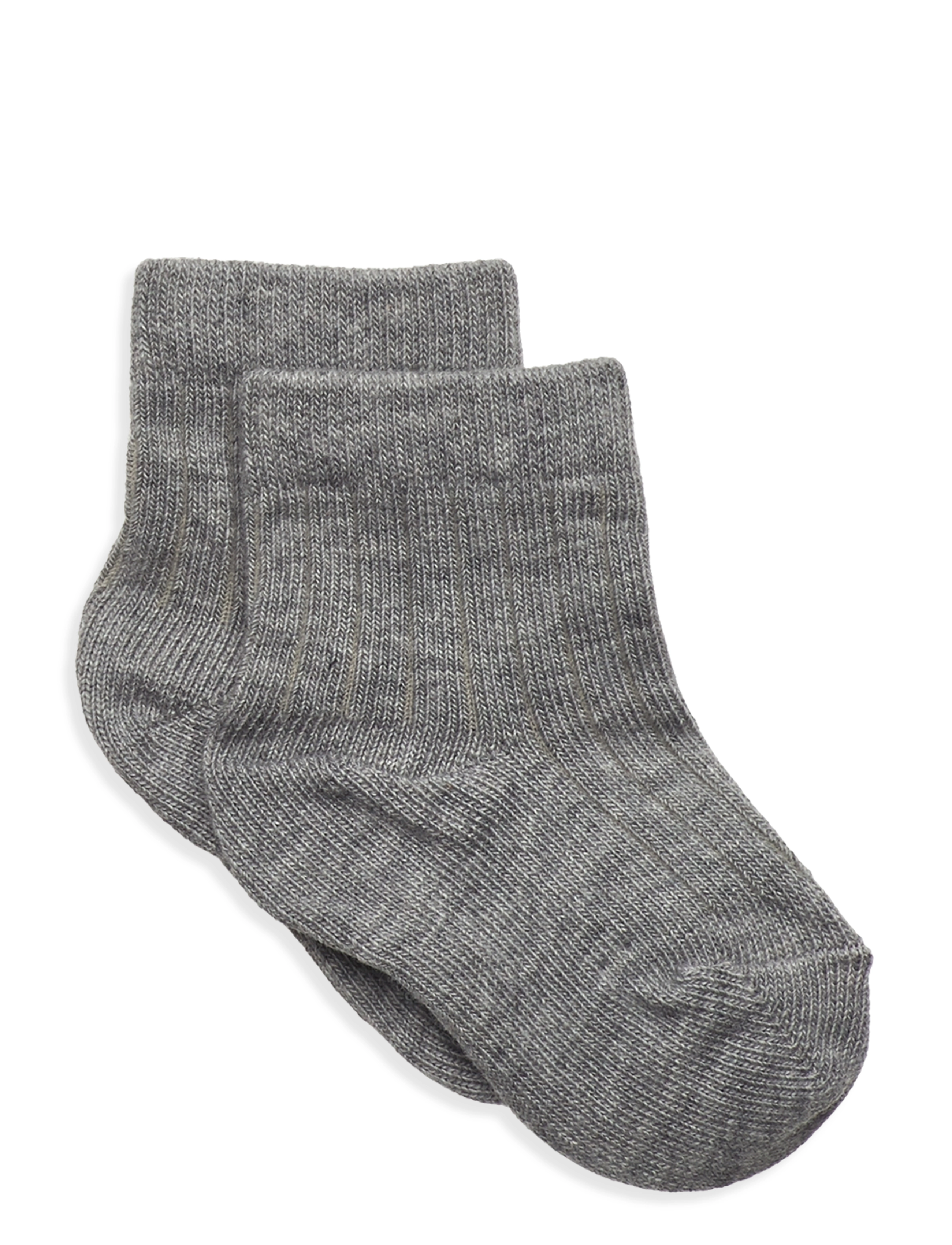 mp Denmark Cotton rib socks - MP Denmark - GREY MELANGE / grey
