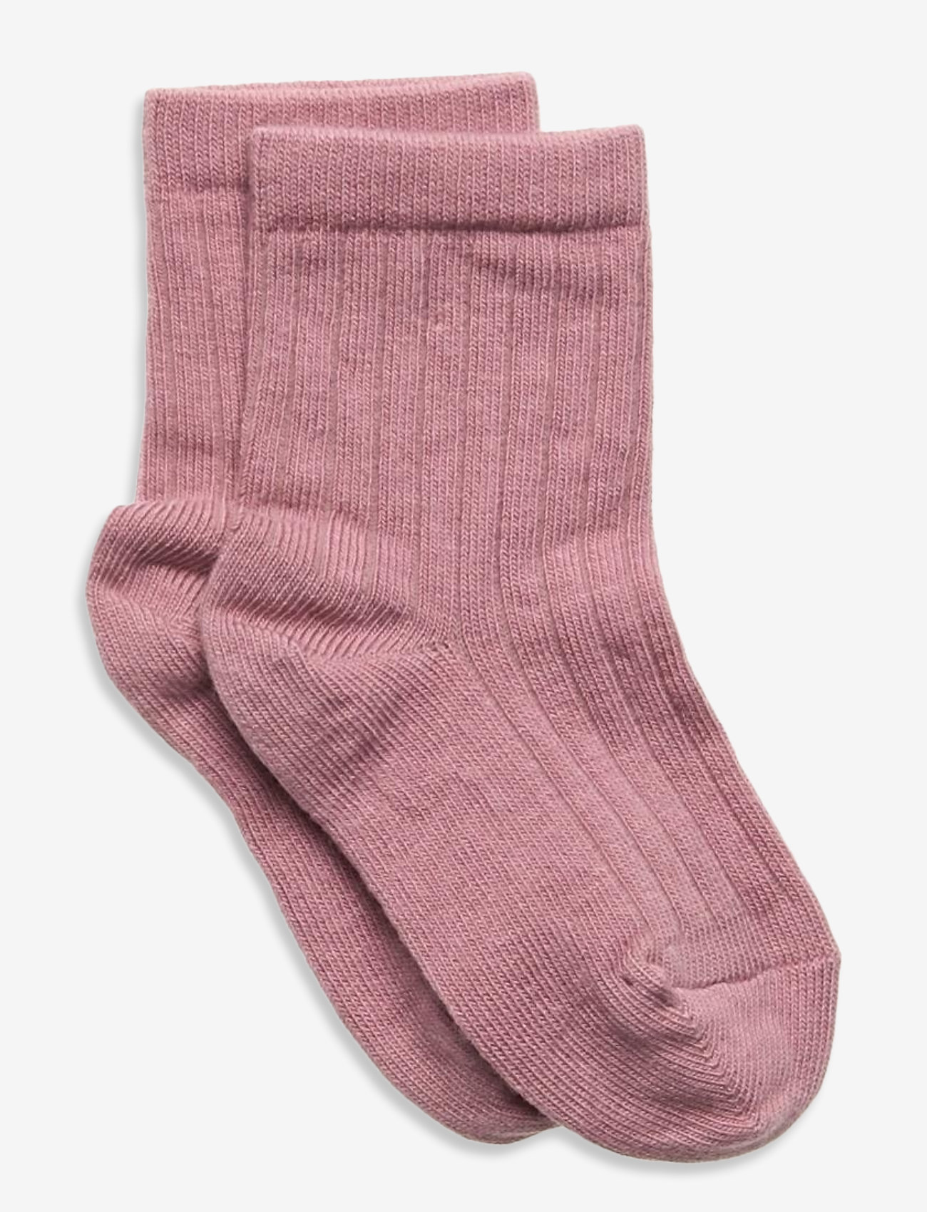 mp Denmark - Cotton rib socks - mažiausios kainos - rose - 0