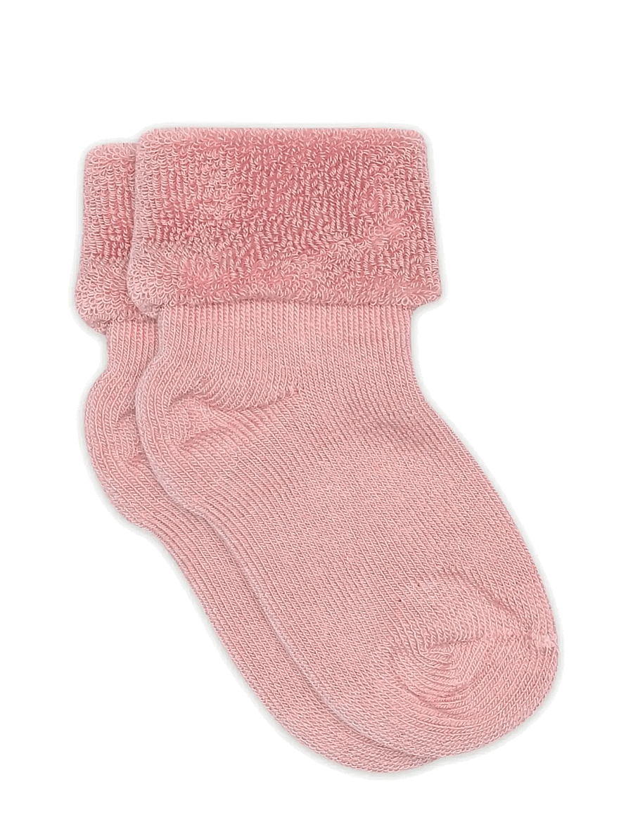 mp Denmark - Cotton baby sock - baby socks - silver pink - 0