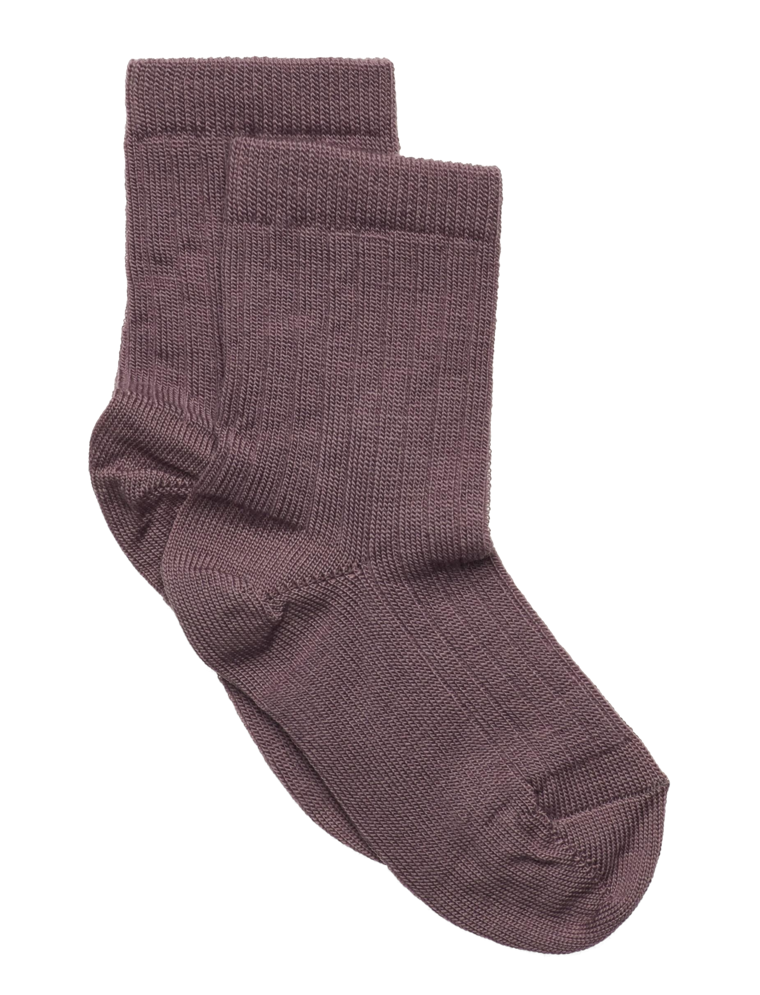 mp Denmark Wool rib socks - Strømper - DARK PURPLE DOVE / purple