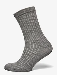 mp Denmark - Wool rib socks - laveste priser - grey melange - 0