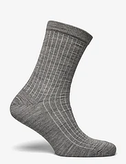 mp Denmark - Wool rib socks - zemākās cenas - grey melange - 1