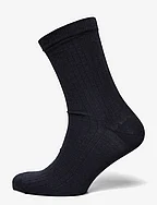 Wool rib socks - NAVY