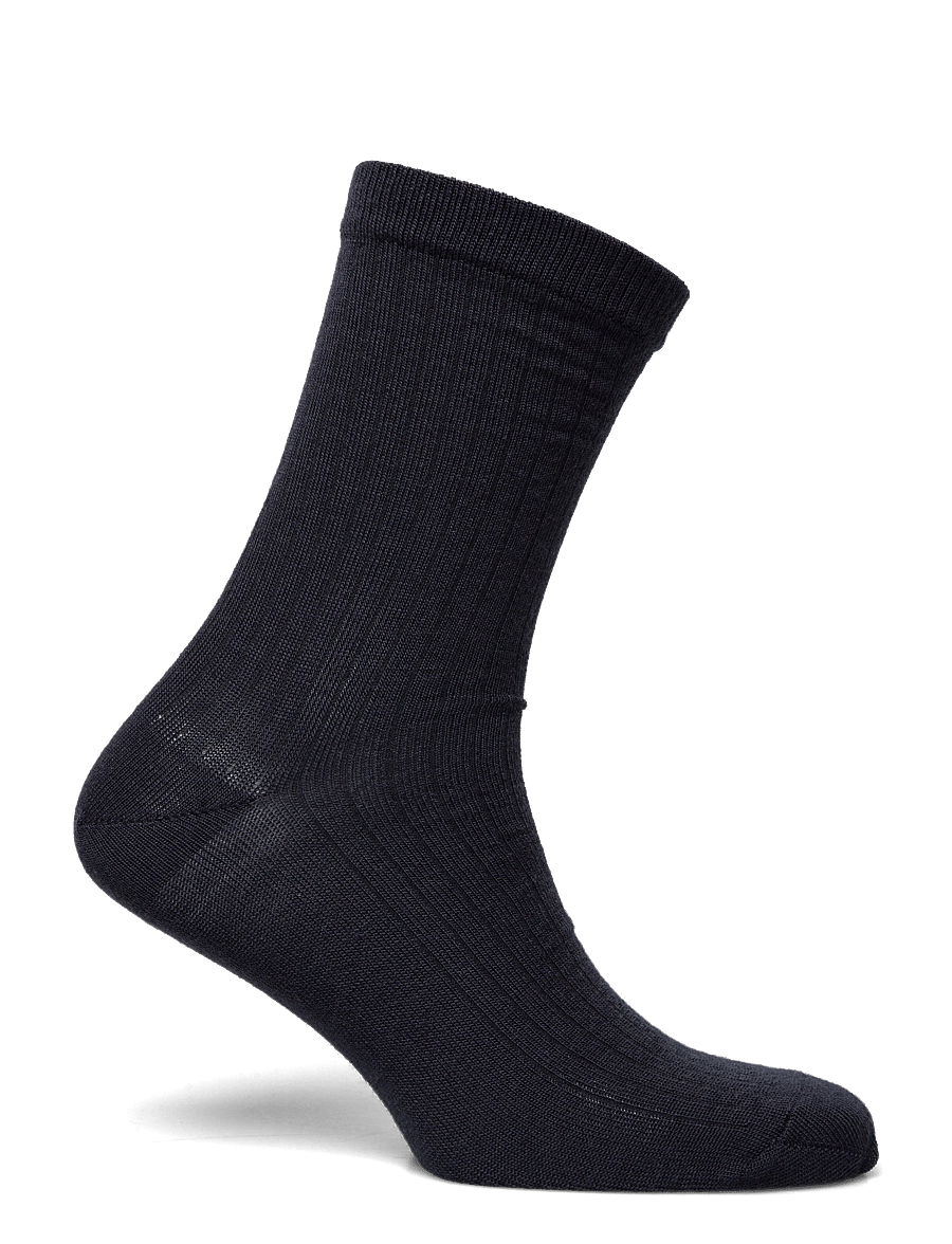 mp Denmark - Wool rib socks - sokid - navy - 1