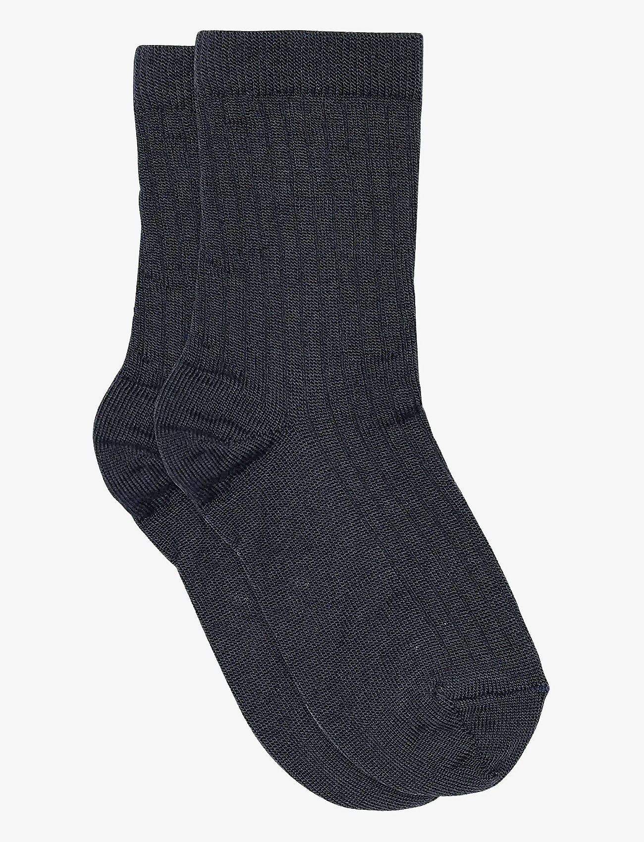 mp Denmark - Wool rib socks - strømper - navy - 2