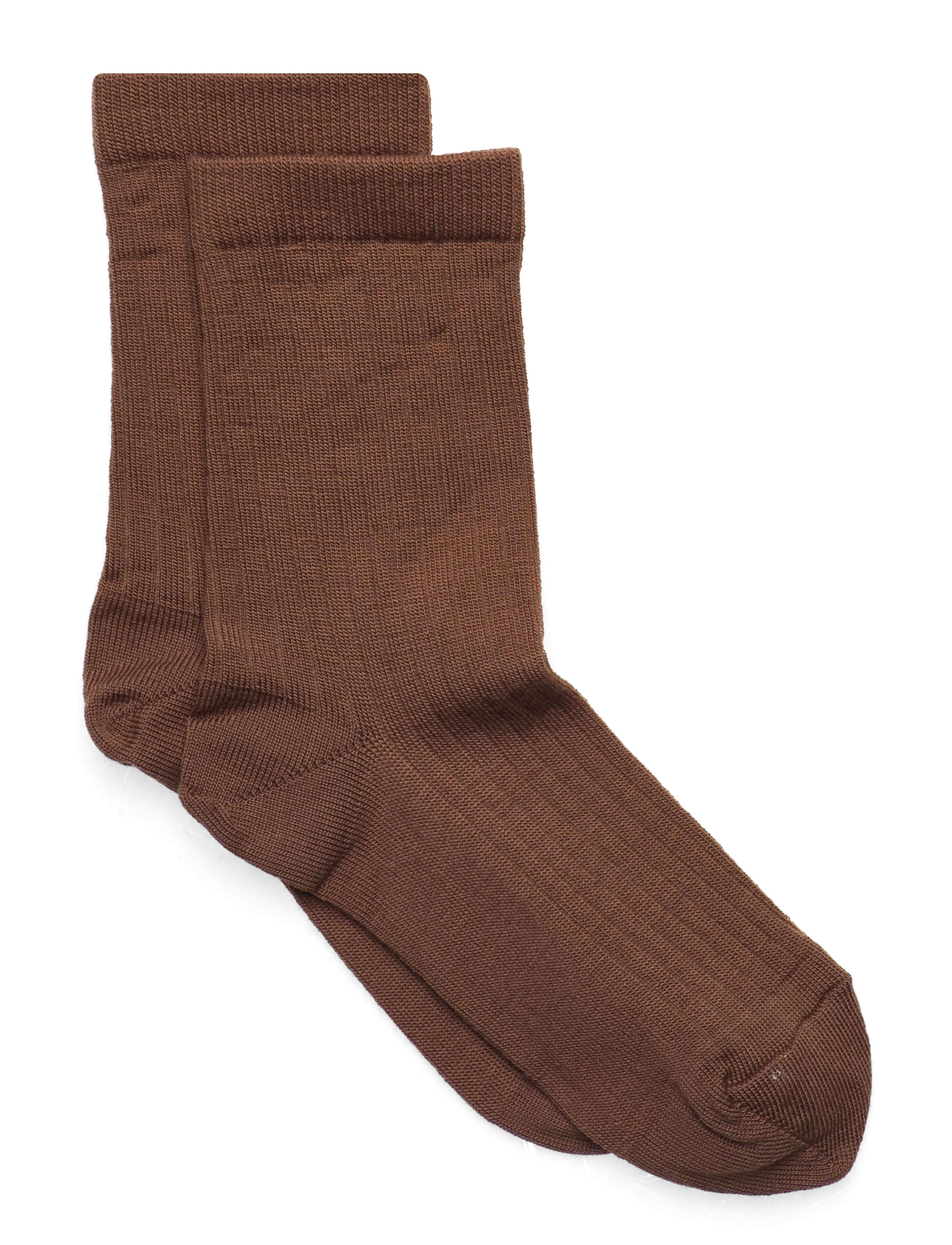 mp Denmark - Wool rib socks - höstkläder - pecan pie - 0