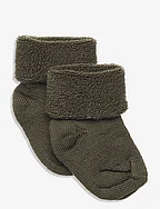 Wool baby socks - IVY GREEN