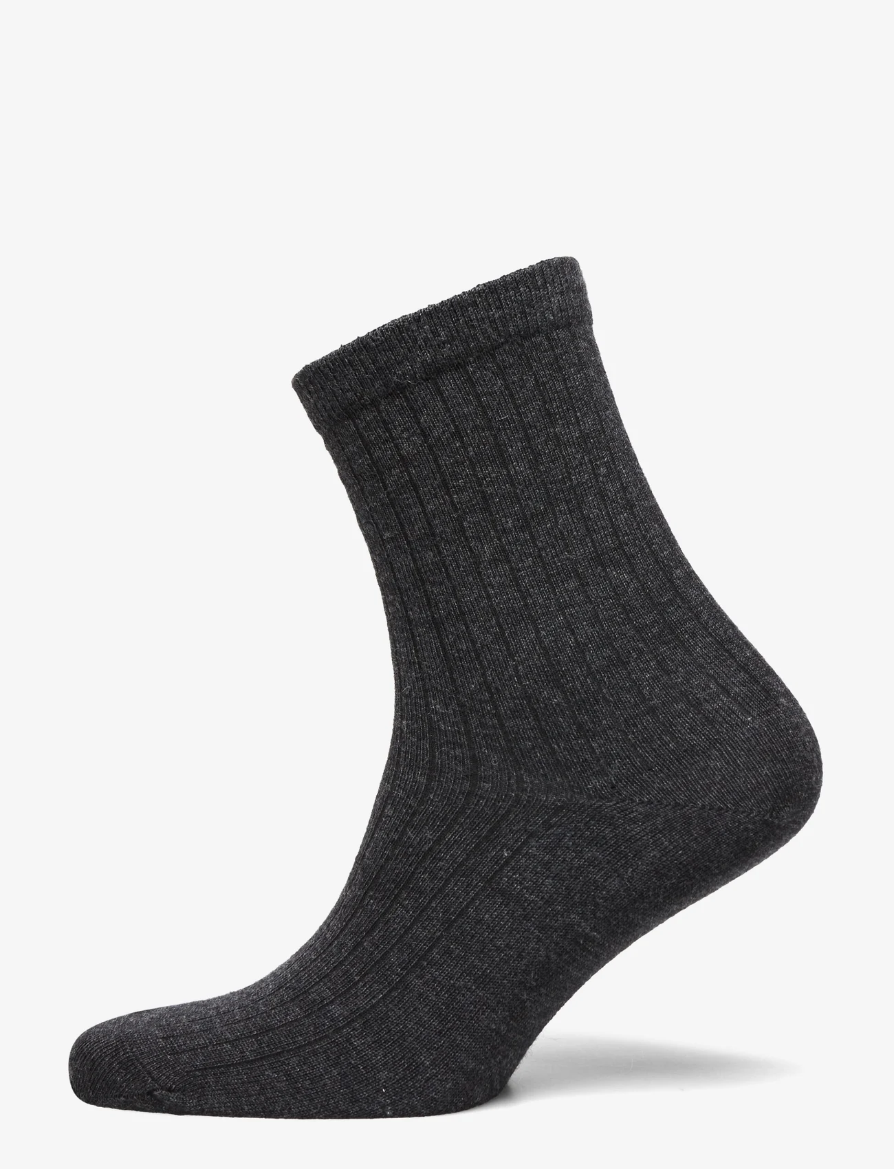 mp Denmark - Wool rib socks - mažiausios kainos - dark grey melange - 0