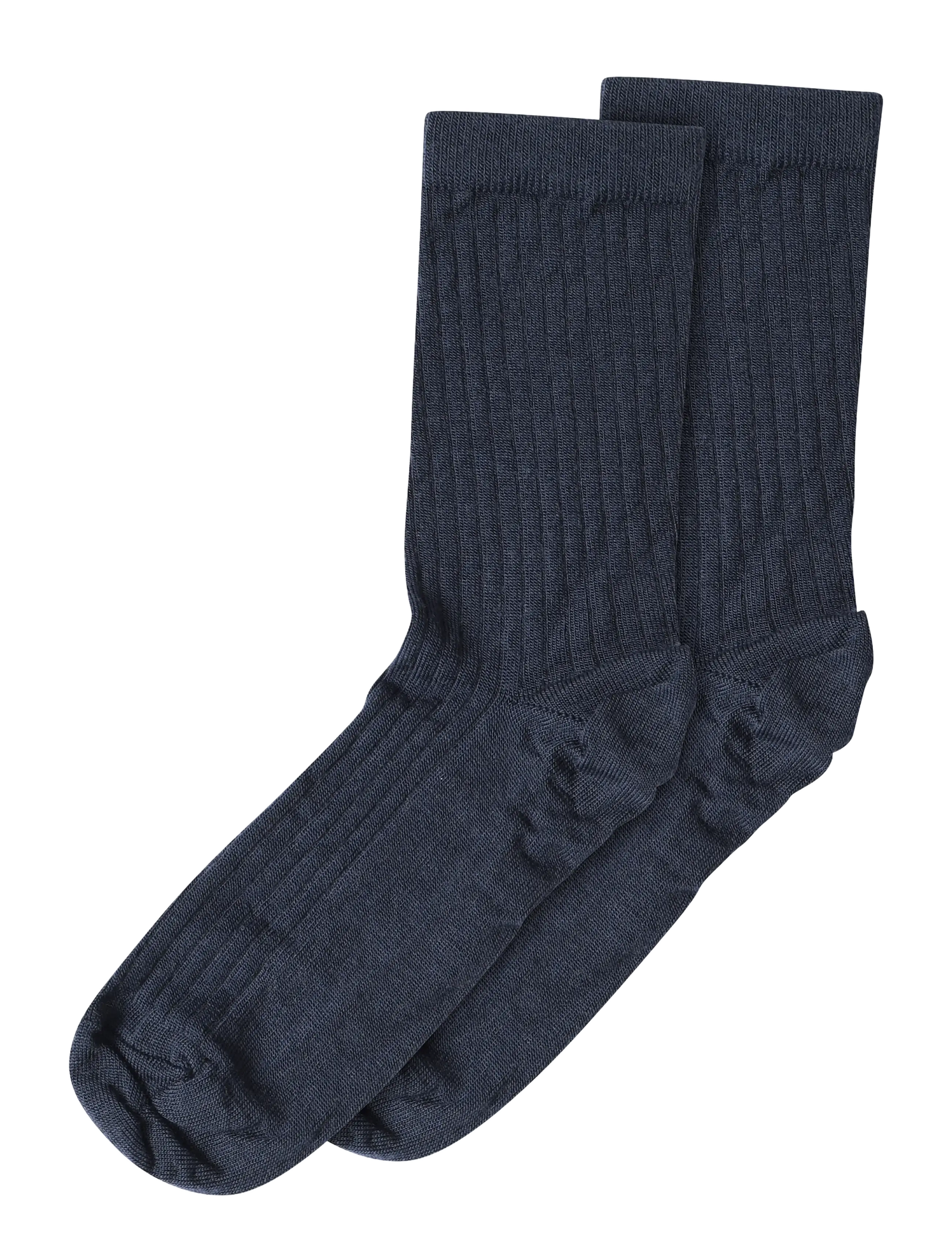 mp Denmark Wool rib socks - Colours of the season - NAVY / blue
