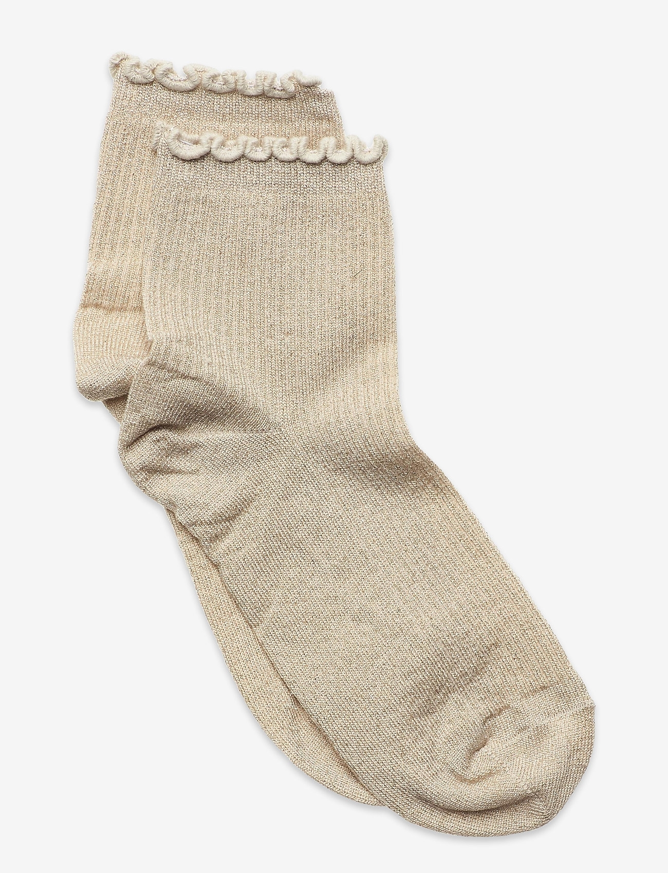 mp Denmark - Lis glitter socks - beige - 0