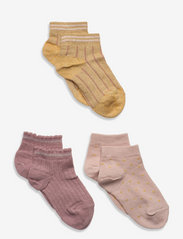 mp Denmark - Alma 3-pack socks - lowest prices - ochre - 0