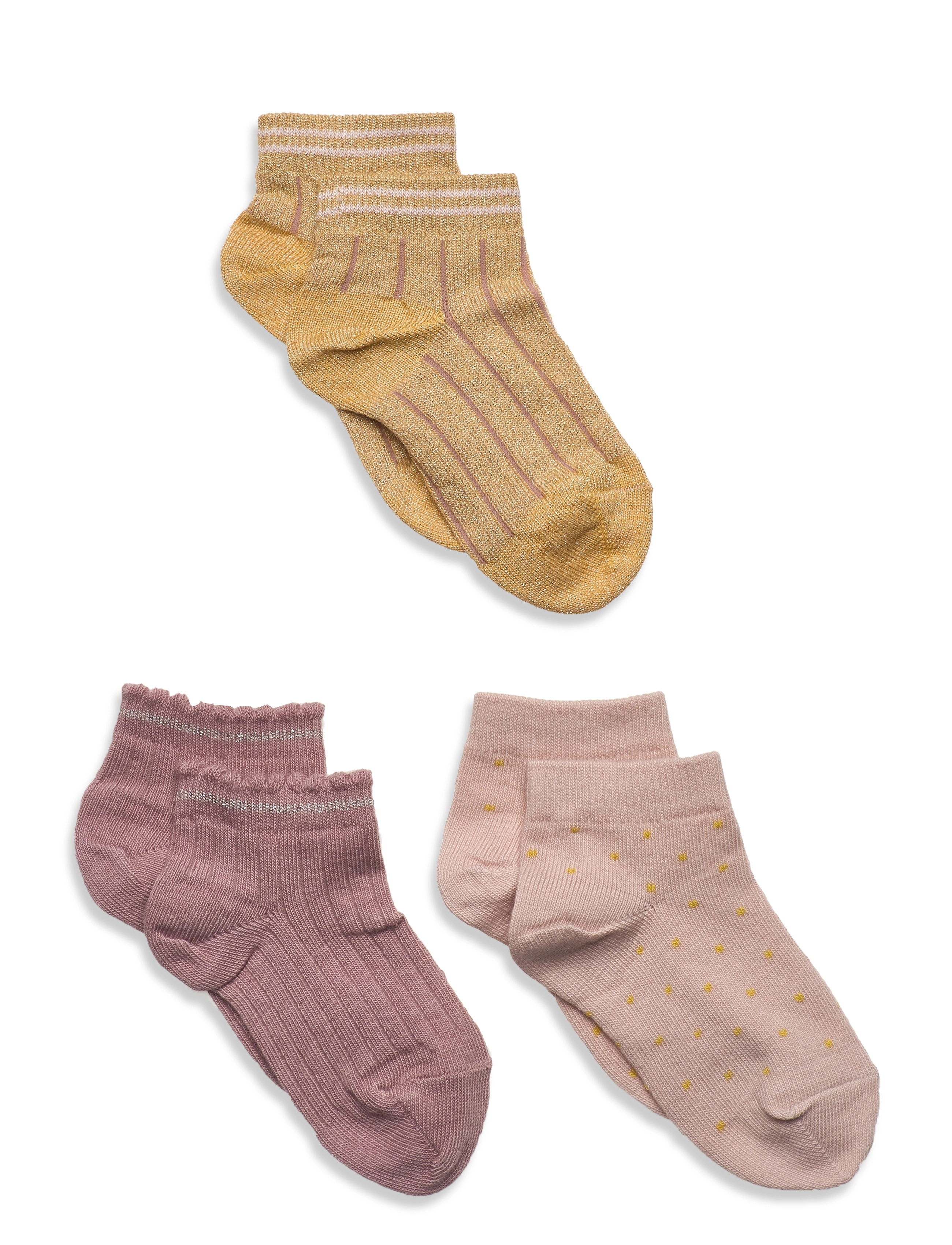 mp Denmark - Alma 3-pack socks - ochre - 0