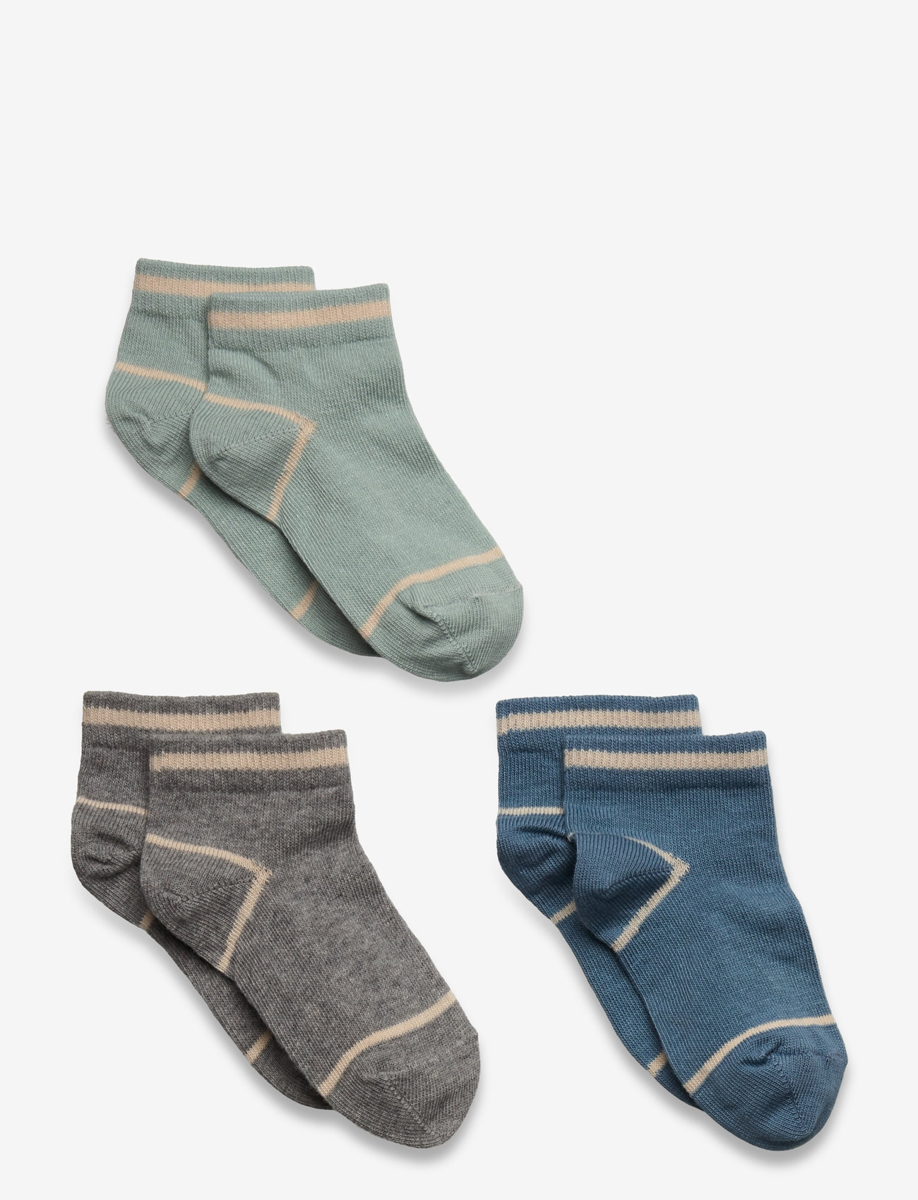 mp Denmark - Bo sneaker socks - 3-pack - autumn clothing - gray mist multi mix - 0