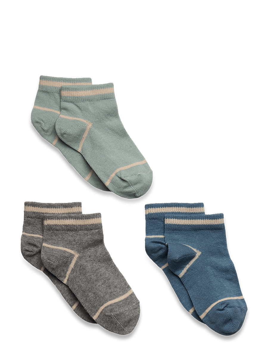mp Denmark - Bo sneaker socks - 3-pack - sokid - gray mist multi mix - 0
