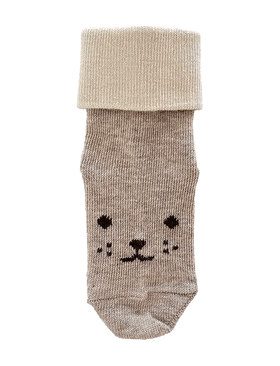 mp Denmark - Anton socks - baby-socken - light brown melange - 1