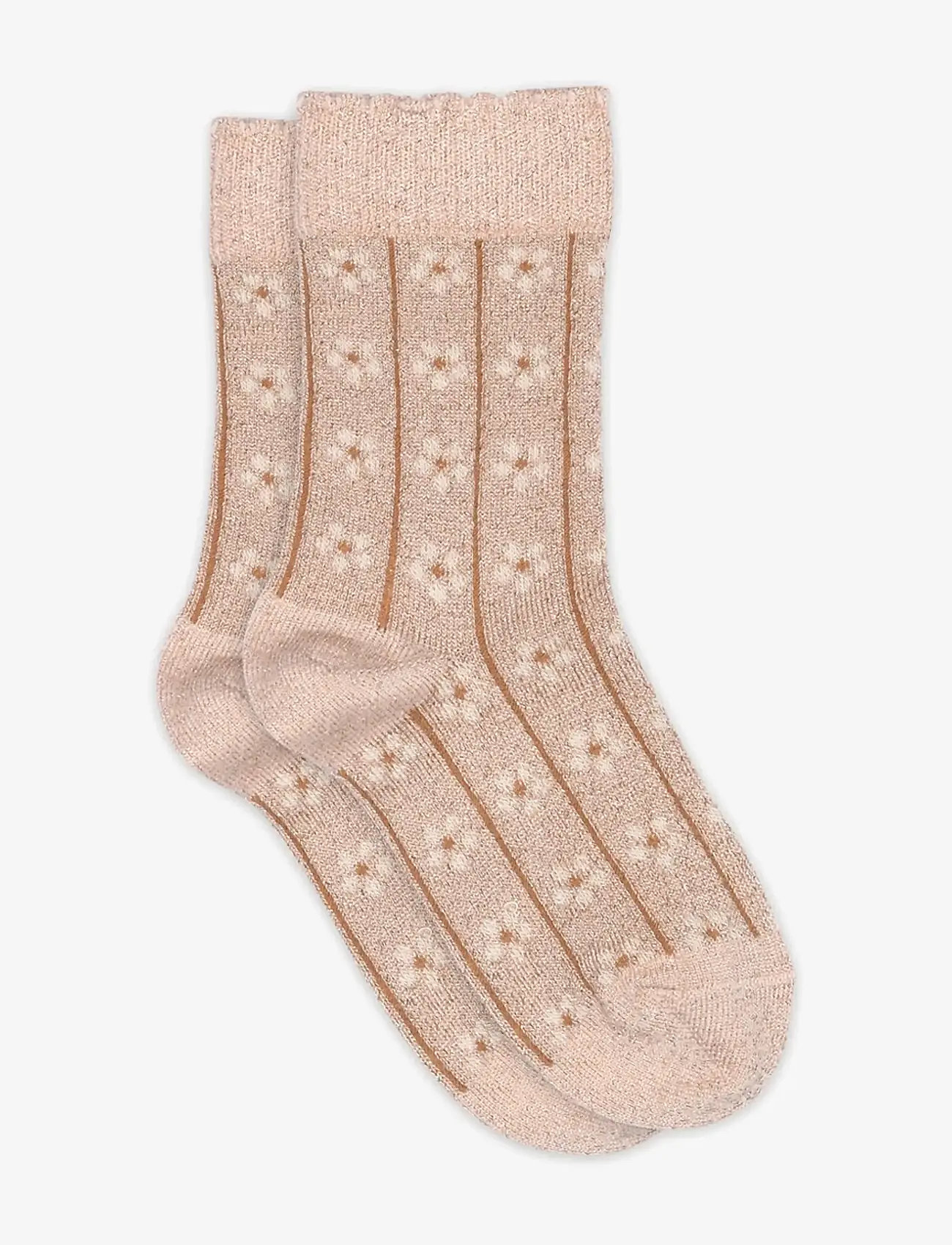 mp Denmark - Oline glitter socks - socks - rose dust - 0