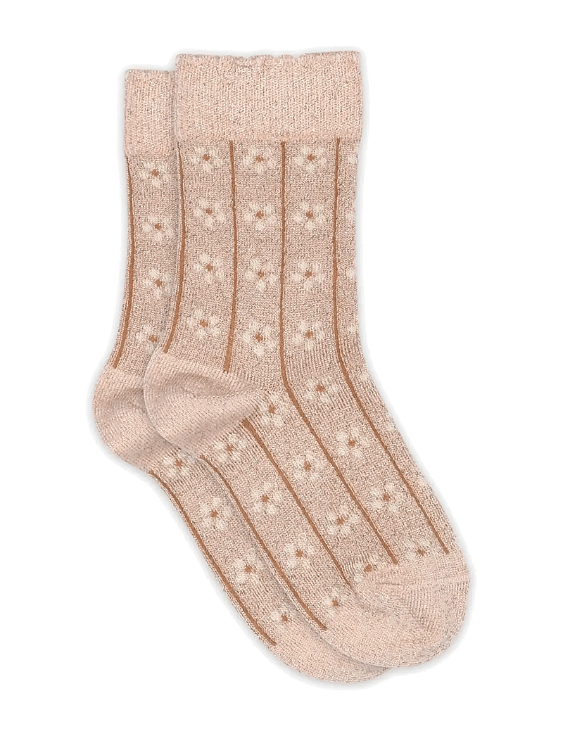 mp Denmark - Oline glitter socks - socks - rose dust - 0