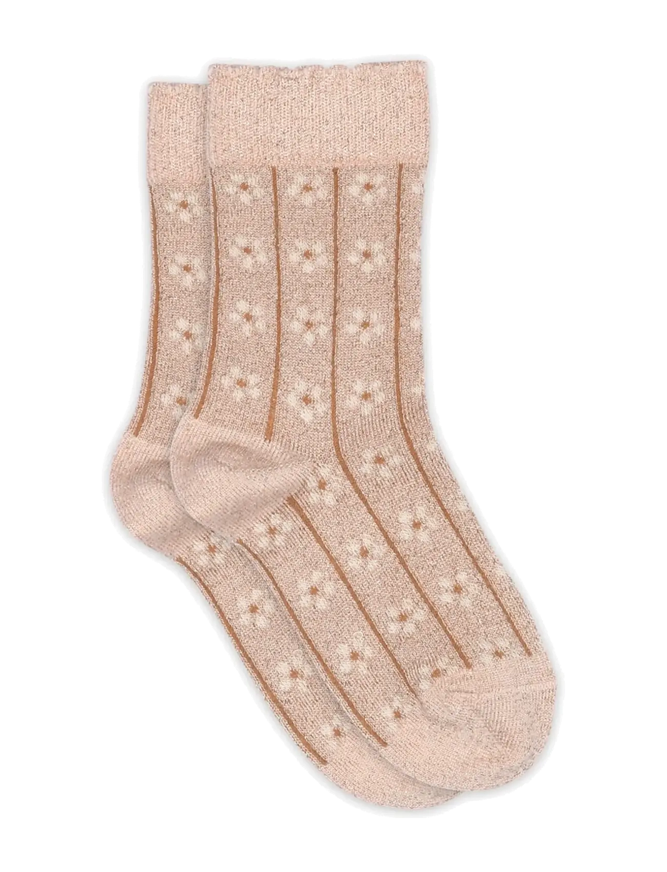 mp Denmark Oline glitter socks - Strømper & Strømpebukser - ROSE DUST / pink/rose