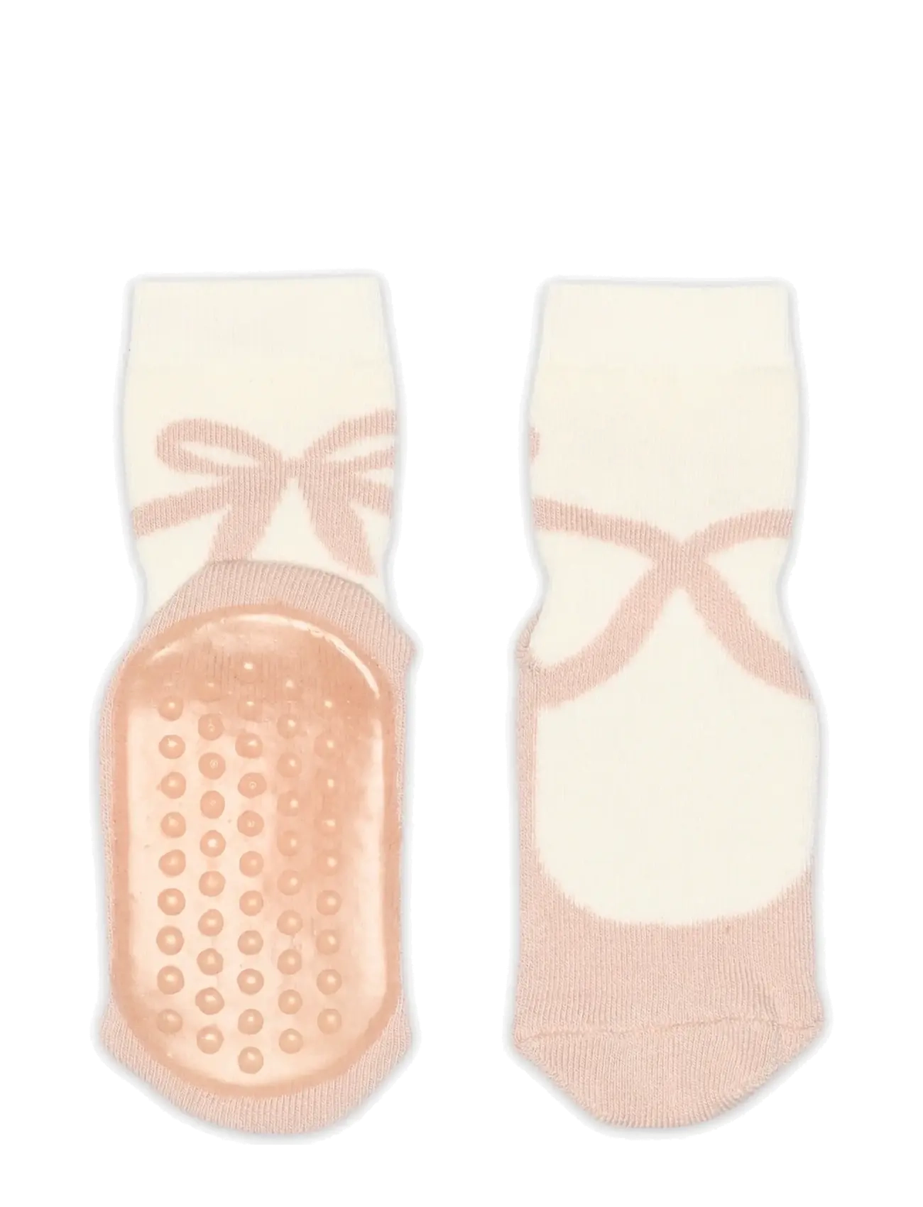mp Denmark Olga Socks Anti-Slip, Børn, Skridsikre Balletstrømper, Cream, Str: 25/28