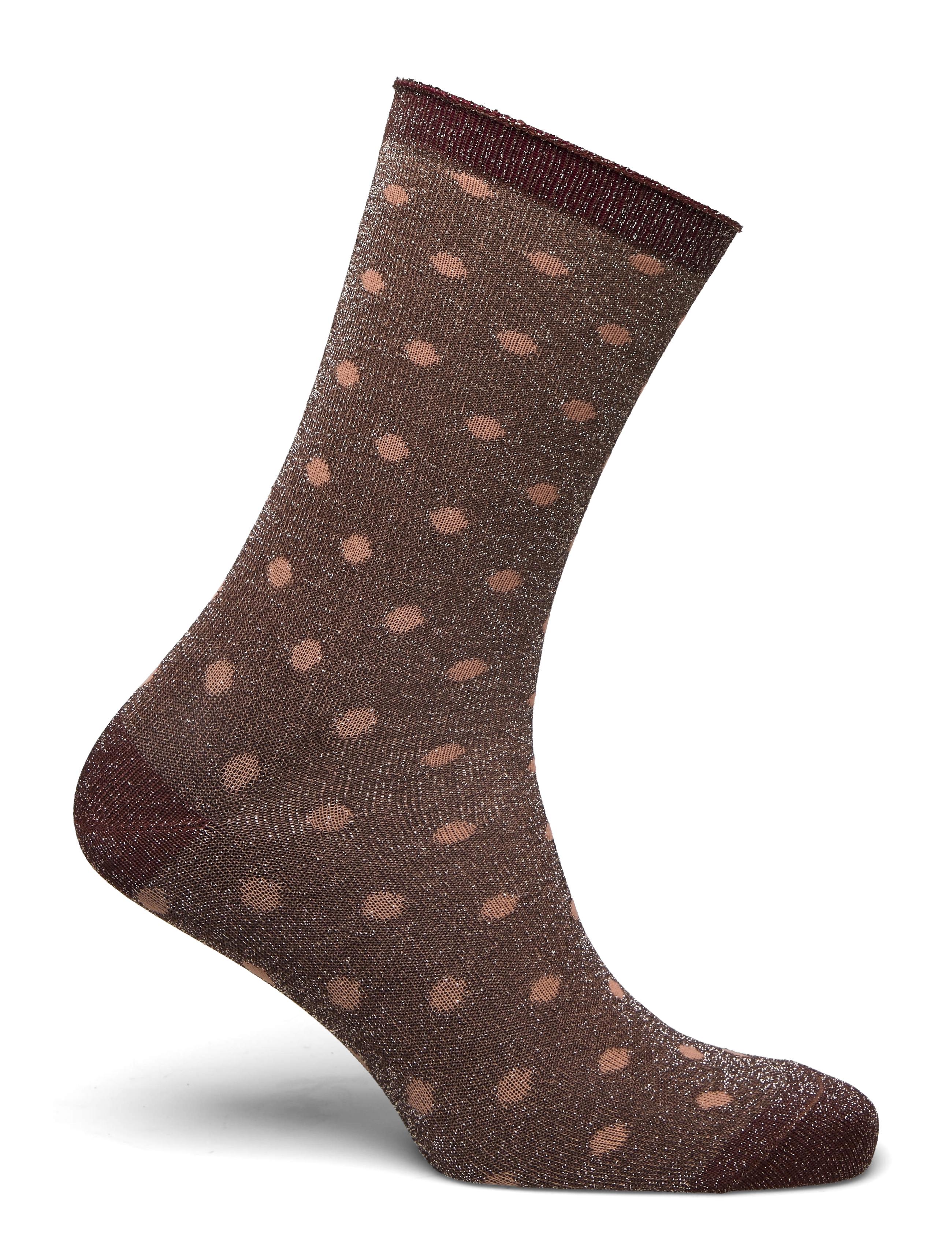 mp Denmark - Donna glitter socks - puce brown - 1