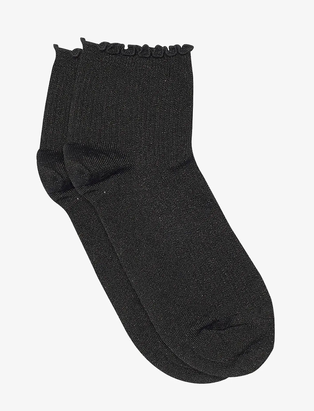 mp Denmark - Lis glitter short socks - sneackersocken - black - 0